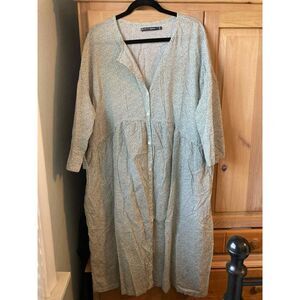 Gudrun Sjoden Mint Green Dot-Print Midi Dress